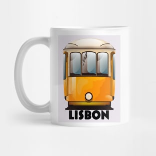 Lisbon Tram vintage travel poster Mug